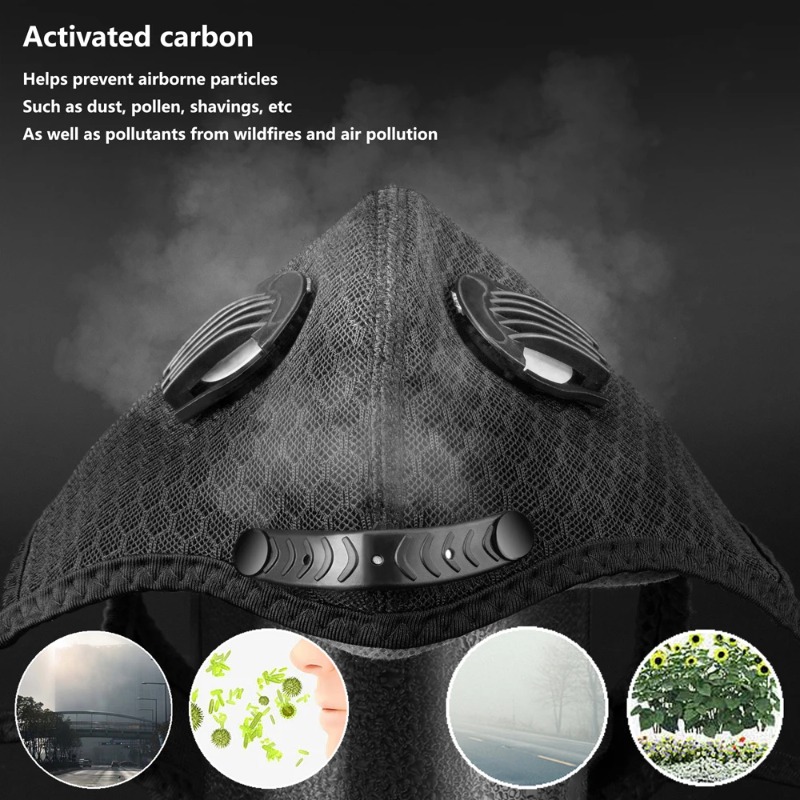 Cycling Face Mask Sport Washab - Dust Mask Construction recension och pris
