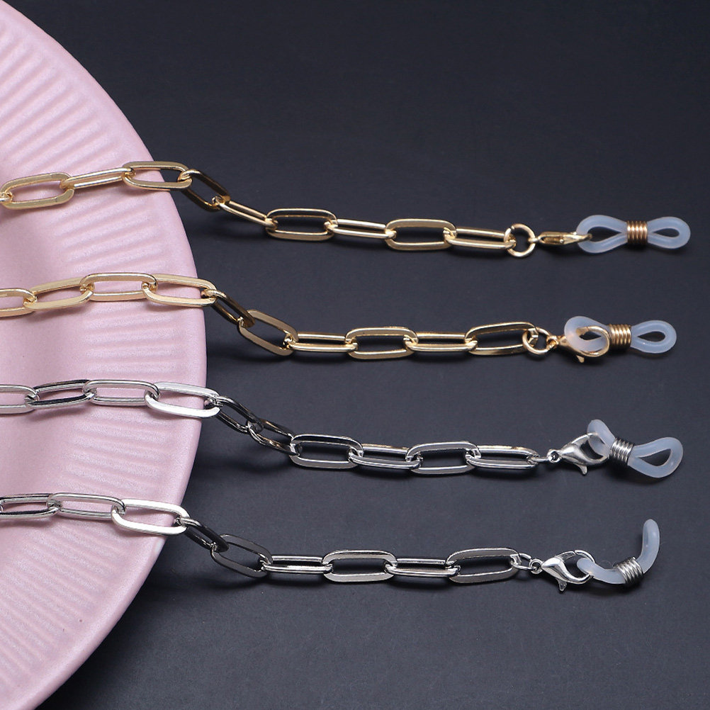 Gold Paperclip Mask Lanyard Gl - Mask Chain Holder recension och pris